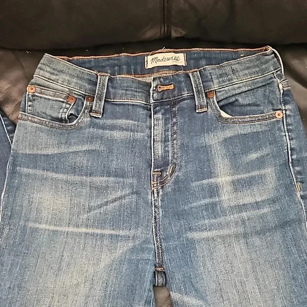 Madewell 10' High Rise Alley Straight  Denim Stretchy Jeans Sz 26 #7029164